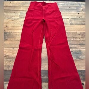 Women’s Red Flared leggings from Athleta